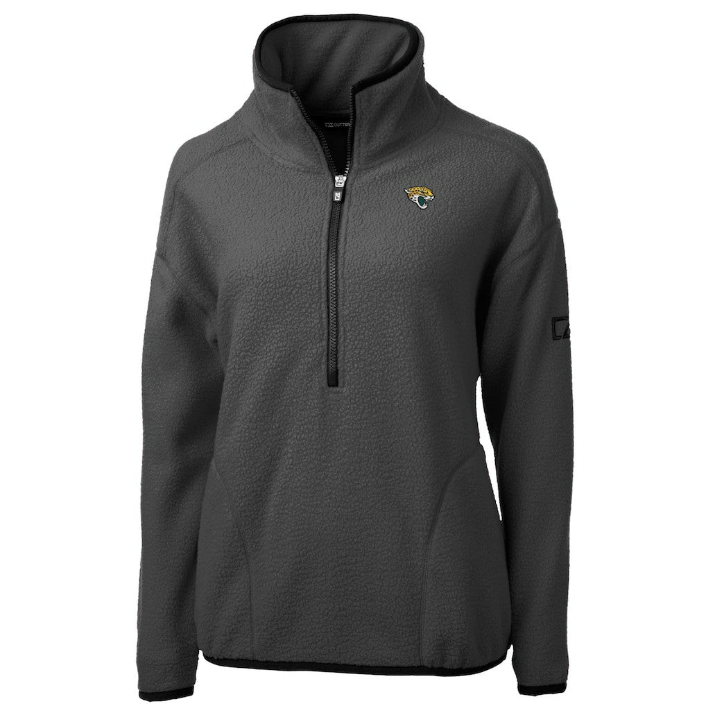 Jacksonville Jaguars  Cutter & Buck Women's Cascade Eco Sherpa Fleece Half-Zip Jacket
