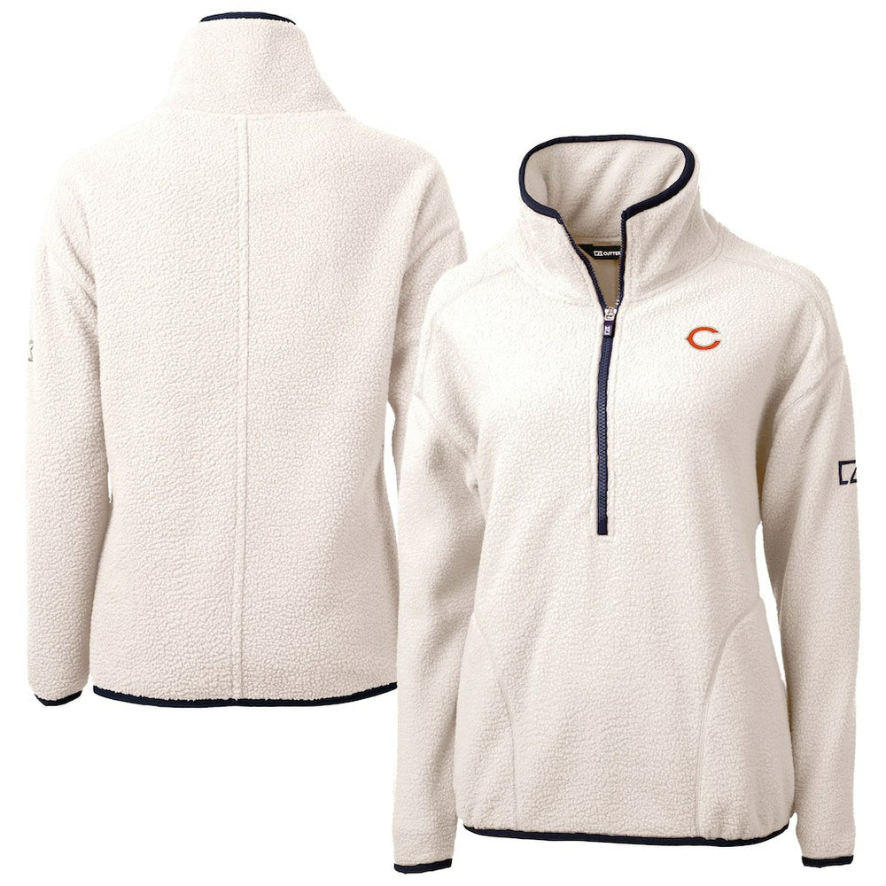 Chicago Bears  Cutter & Buck Women's Cascade Eco Sherpa Fleece Half-Zip Jacket