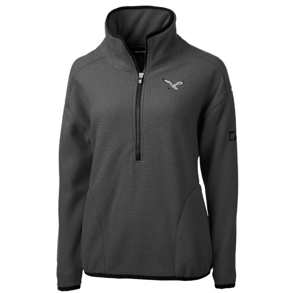 Philadelphia Eagles  Cutter & Buck Women's Historic Cascade Eco Sherpa Fleece Half-Zip Jacket