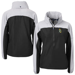 Green Bay Packers  Cutter & Buck Women's Charter Eco Recycled Half-Zip Hooded Anorak Jacket