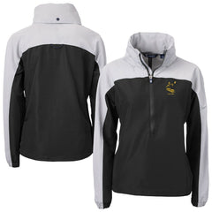 Pittsburgh Steelers  Cutter & Buck Women's Charter Eco Recycled Half-Zip Hooded Anorak Jacket