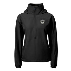 Las Vegas Raiders  Cutter & Buck Women's Charter Eco Recycled Half-Zip Hooded Anorak Jacket