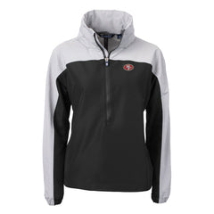 San Francisco 49ers  Cutter & Buck Women's Charter Eco Recycled Half-Zip Hooded Anorak Jacket