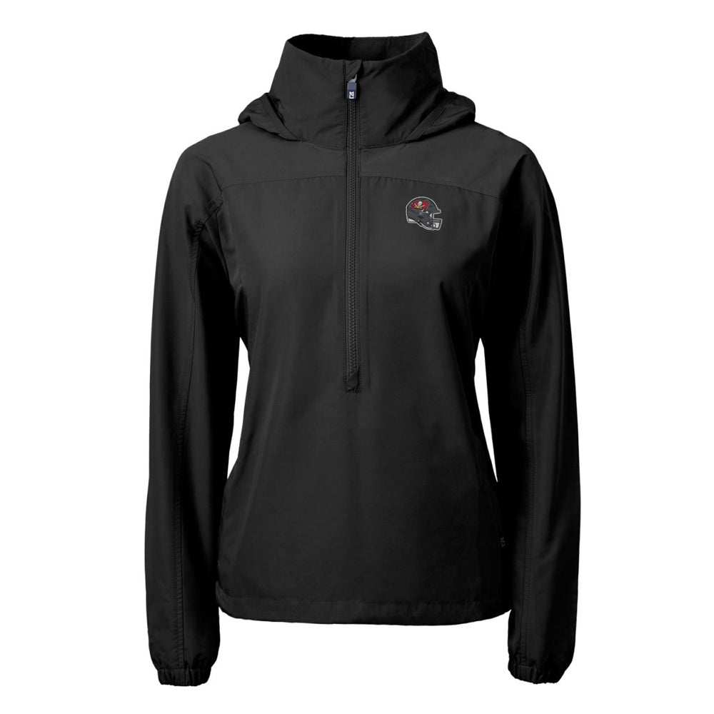 Tampa Bay Buccaneers  Cutter & Buck Women's Charter Eco Recycled Half-Zip Hooded Anorak Jacket