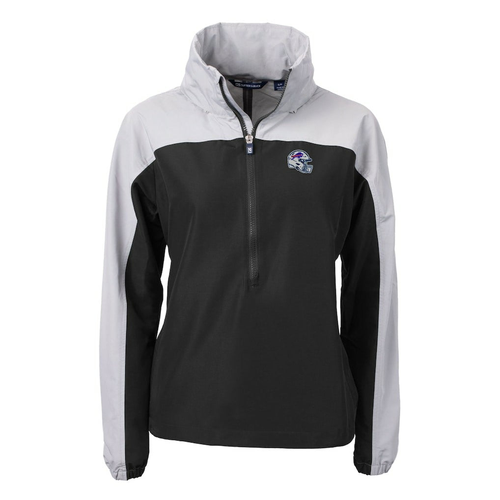 Buffalo Bills  Cutter & Buck Women's Charter Eco Recycled Half-Zip Hooded Anorak Jacket