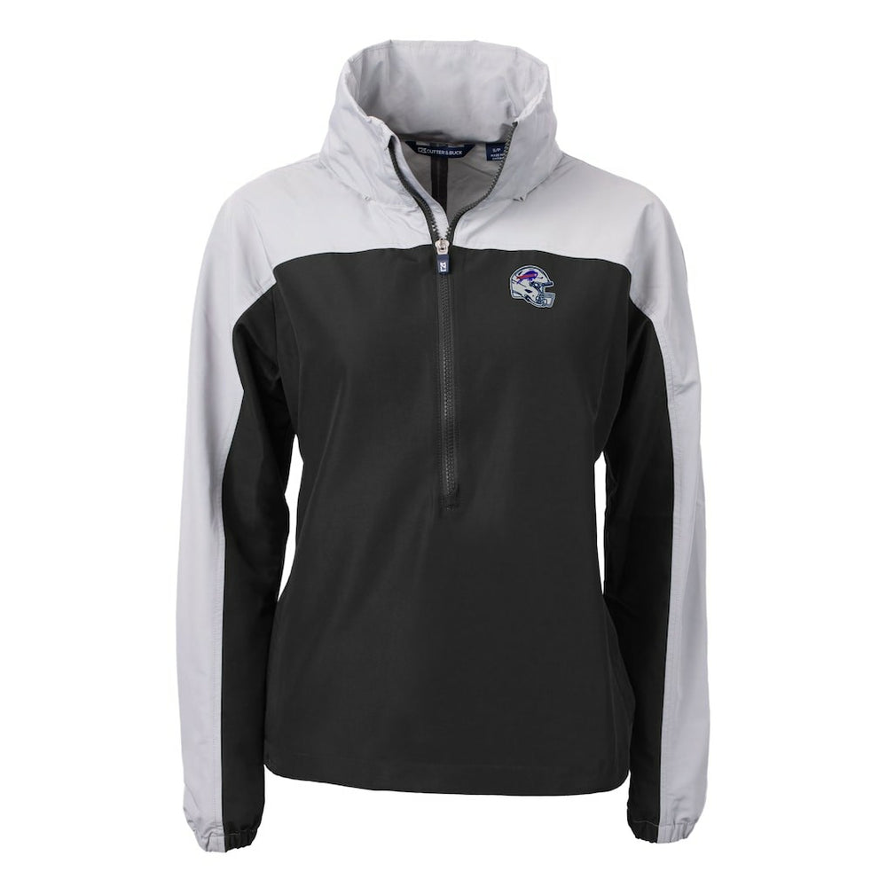 Buffalo Bills  Cutter & Buck Women's Charter Eco Recycled Half-Zip Hooded Anorak Jacket