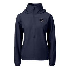 Chicago Bears  Cutter & Buck Women's Charter Eco Recycled Half-Zip Hooded Anorak Jacket