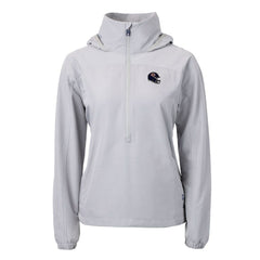 Chicago Bears  Cutter & Buck Women's Charter Eco Recycled Half-Zip Hooded Anorak Jacket