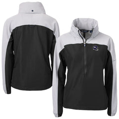 Minnesota Vikings  Cutter & Buck Women's Charter Eco Recycled Half-Zip Hooded Anorak Jacket