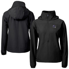 Minnesota Vikings  Cutter & Buck Women's Charter Eco Recycled Half-Zip Hooded Anorak Jacket