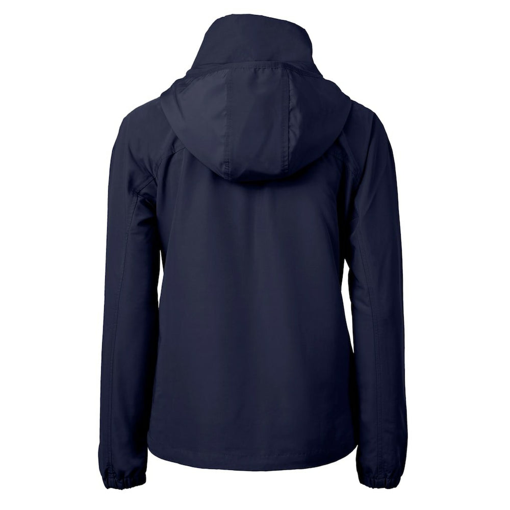 New England Patriots  Cutter & Buck Women's Charter Eco Recycled Half-Zip Hooded Anorak Jacket