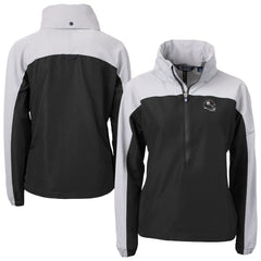 Pittsburgh Steelers  Cutter & Buck Women's Charter Eco Recycled Half-Zip Hooded Anorak Jacket