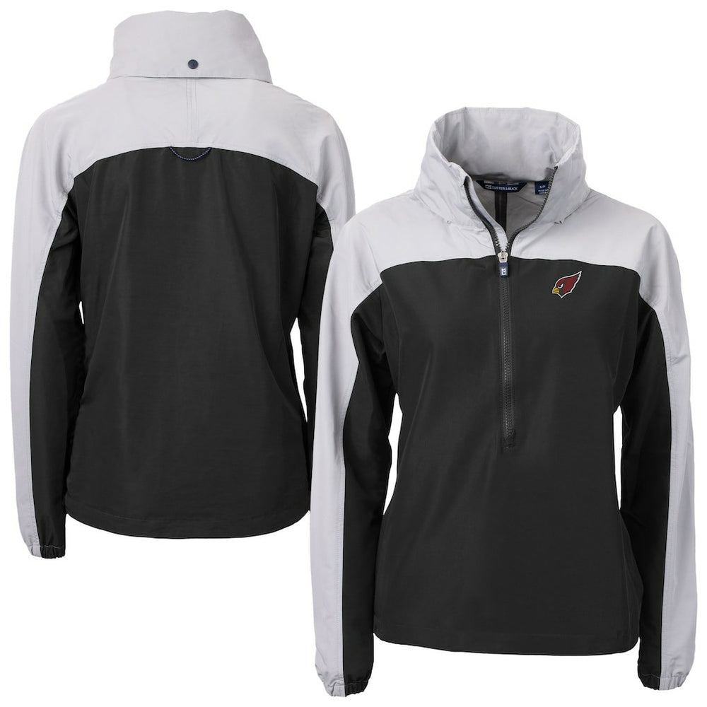 Arizona Cardinals  Cutter & Buck Women's Charter Eco Recycled Half-Zip Hooded Anorak Jacket