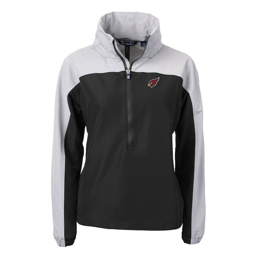 Arizona Cardinals  Cutter & Buck Women's Charter Eco Recycled Half-Zip Hooded Anorak Jacket
