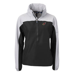 Arizona Cardinals  Cutter & Buck Women's Charter Eco Recycled Half-Zip Hooded Anorak Jacket