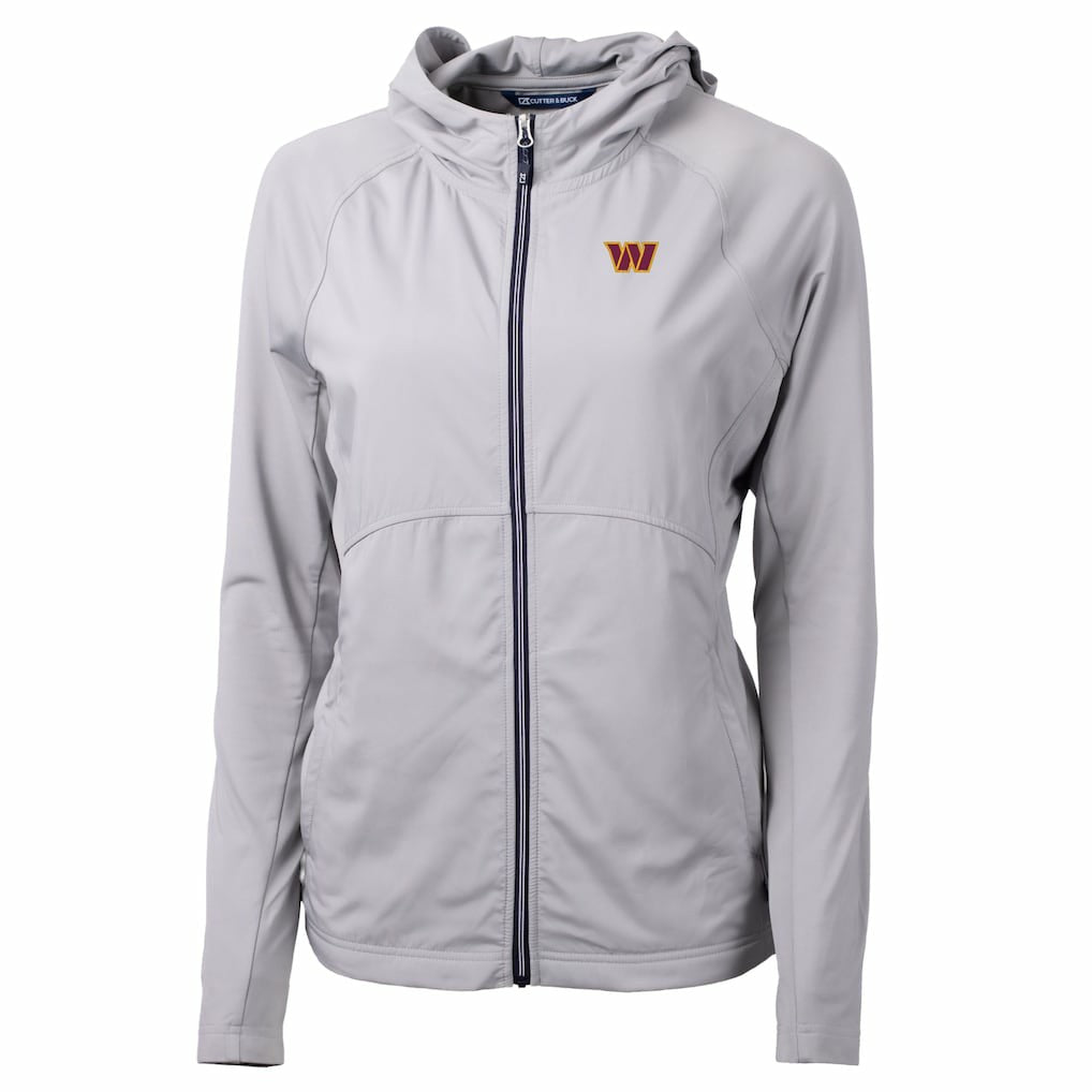 Washington Commanders  Cutter & Buck Women's Primary Adapt Eco Knit Hybrid Recycled Full-Zip Jacket