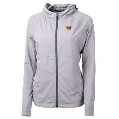 Washington Commanders  Cutter & Buck Women's Primary Adapt Eco Knit Hybrid Recycled Full-Zip Jacket