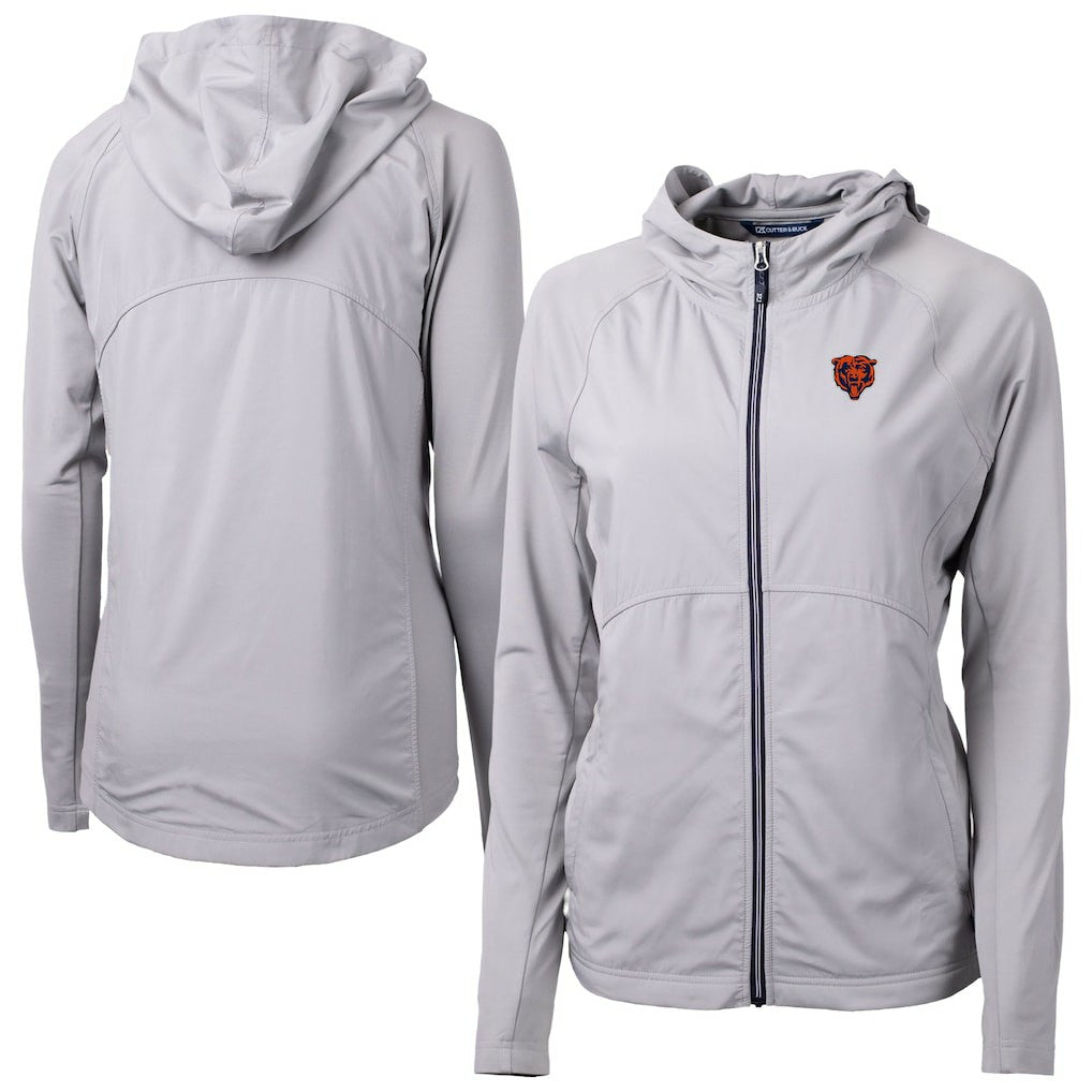 Chicago Bears  Cutter & Buck Women's Adapt Eco Knit Hybrid Recycled Full-Zip Jacket