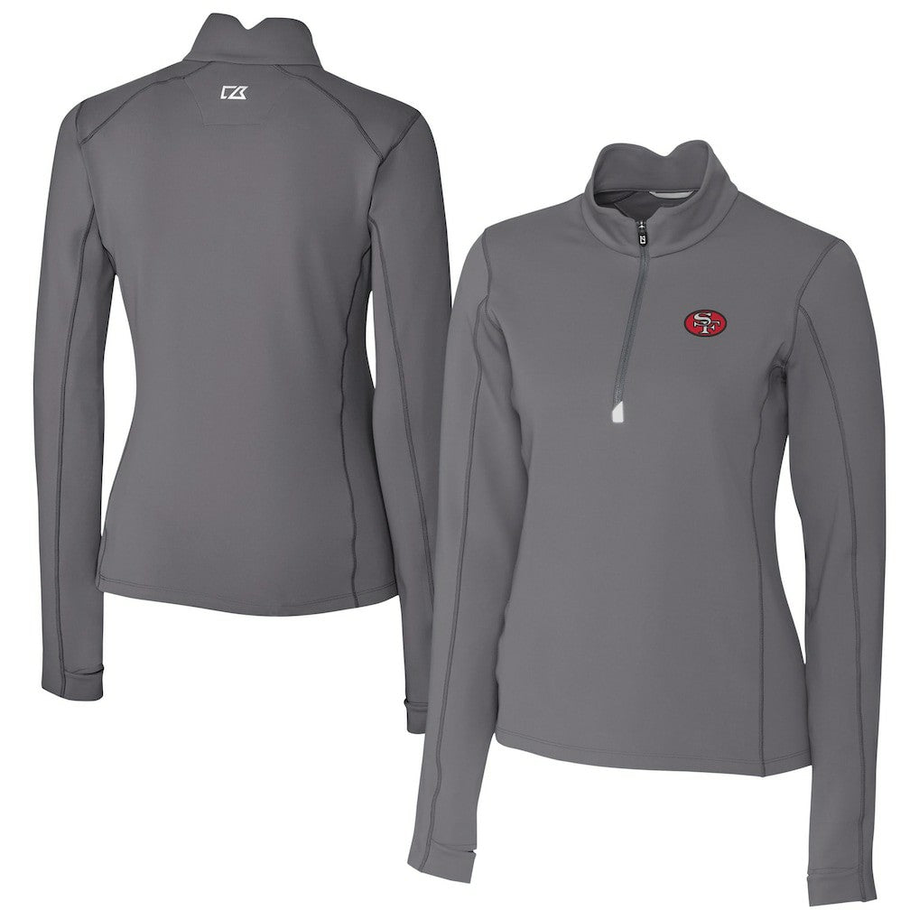 San Francisco 49ers  Cutter & Buck Women's Traverse Stretch Quarter-Zip Pullover Top