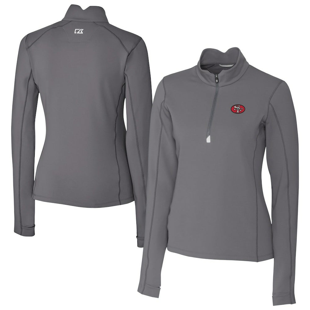 San Francisco 49ers  Cutter & Buck Women's Traverse Stretch Quarter-Zip Pullover Top