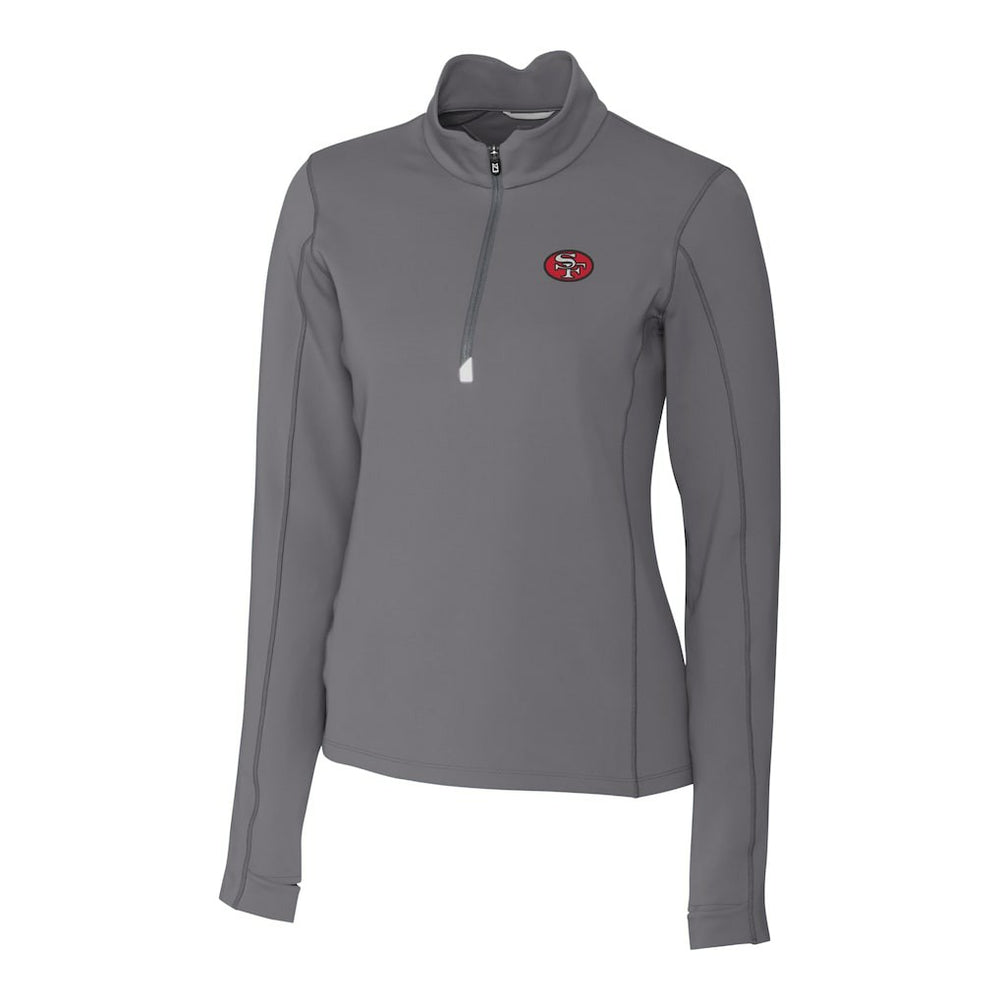San Francisco 49ers  Cutter & Buck Women's Traverse Stretch Quarter-Zip Pullover Top