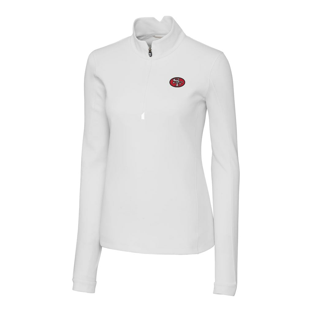 San Francisco 49ers  Cutter & Buck Women's Traverse Stretch Quarter-Zip Pullover Top