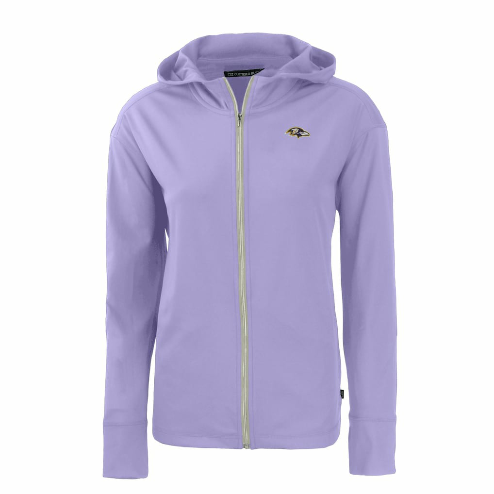 Baltimore Ravens  Cutter & Buck Women's Daybreak Eco Recycled Full-Zip Hoodie Jacket