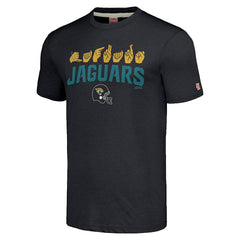 Jacksonville Jaguars  Homage Unisex The NFL ASL Collection by Love Sign American Sign Language T-Shirt