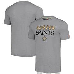 New Orleans Saints  Homage Unisex The NFL ASL Collection by Love Sign American Sign Language T-Shirt