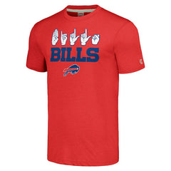 Buffalo Bills  Homage Unisex The NFL ASL Collection by Love Sign American Sign Language T-Shirt