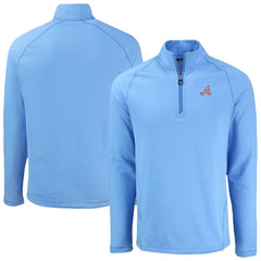 Atlanta Braves Cutter & Buck Peshastin Eco Fleece Recycled Raglan Quarter-Zip Top | MLB Sale