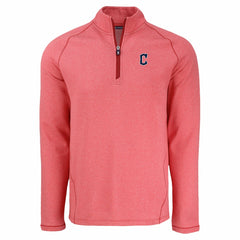 Cleveland Guardians Cutter & Buck Peshastin Eco Fleece Recycled Raglan Quarter-Zip Top | MLB Sale