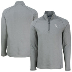 Kansas City Royals Cutter & Buck Peshastin Eco Fleece Recycled Raglan Quarter-Zip Top | MLB Discount