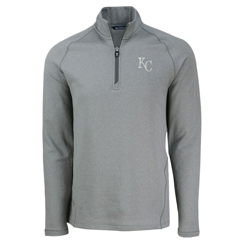 Kansas City Royals Cutter & Buck Peshastin Eco Fleece Recycled Raglan Quarter-Zip Top | MLB Discount