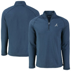 Atlanta Braves Cutter & Buck Peshastin Eco Fleece Recycled Raglan Quarter-Zip Top | MLB For sale