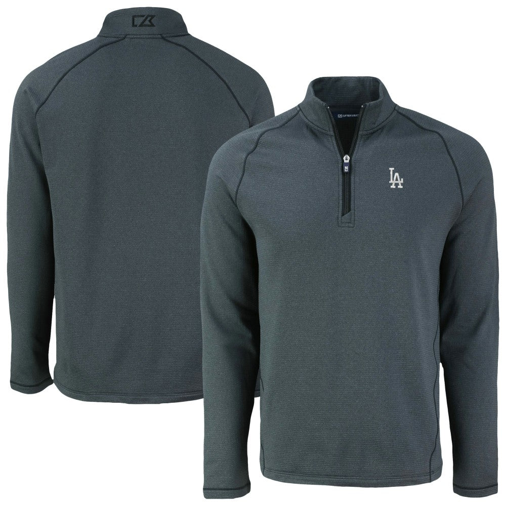 Los Angeles Dodgers Cutter & Buck Peshastin Eco Fleece Recycled Raglan Quarter-Zip Top | MLB US