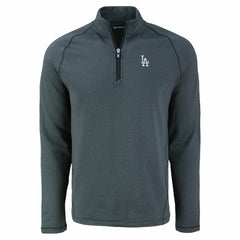 Los Angeles Dodgers Cutter & Buck Peshastin Eco Fleece Recycled Raglan Quarter-Zip Top | MLB US