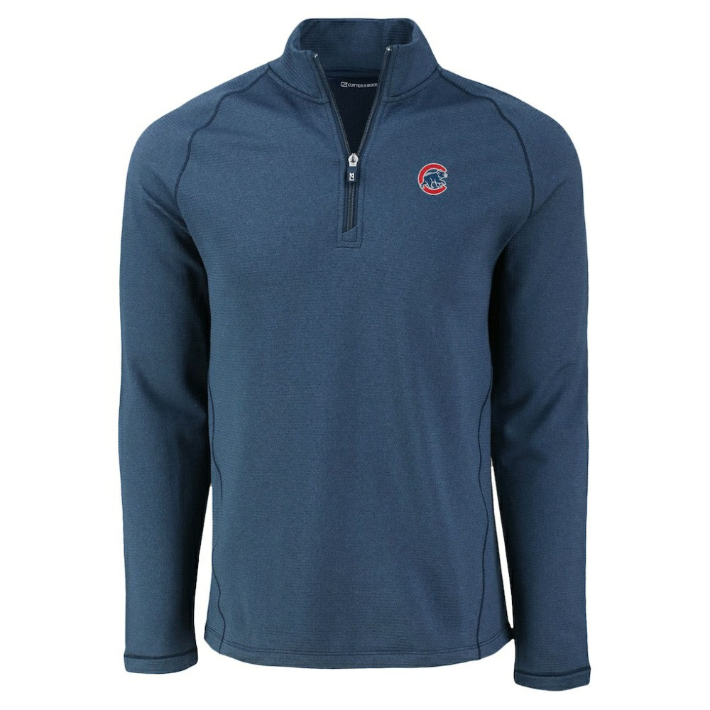 Chicago Cubs Cutter & Buck Peshastin Eco Fleece Recycled Raglan Quarter-Zip Top | MLB US