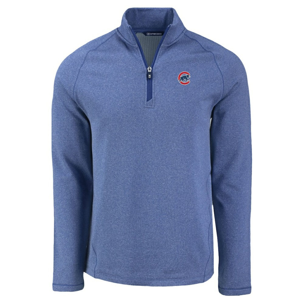 Chicago Cubs Cutter & Buck Peshastin Eco Fleece Recycled Raglan Quarter-Zip Top | MLB Online