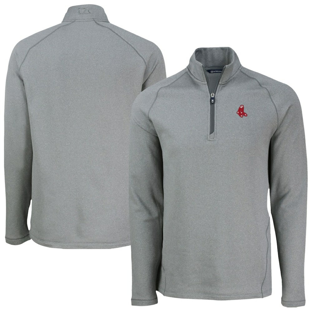 Boston Red Sox Cutter & Buck Peshastin Eco Fleece Recycled Raglan Quarter-Zip Top | MLB Near me