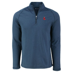 Boston Red Sox Cutter & Buck Peshastin Eco Fleece Recycled Raglan Quarter-Zip Top | MLB Shop