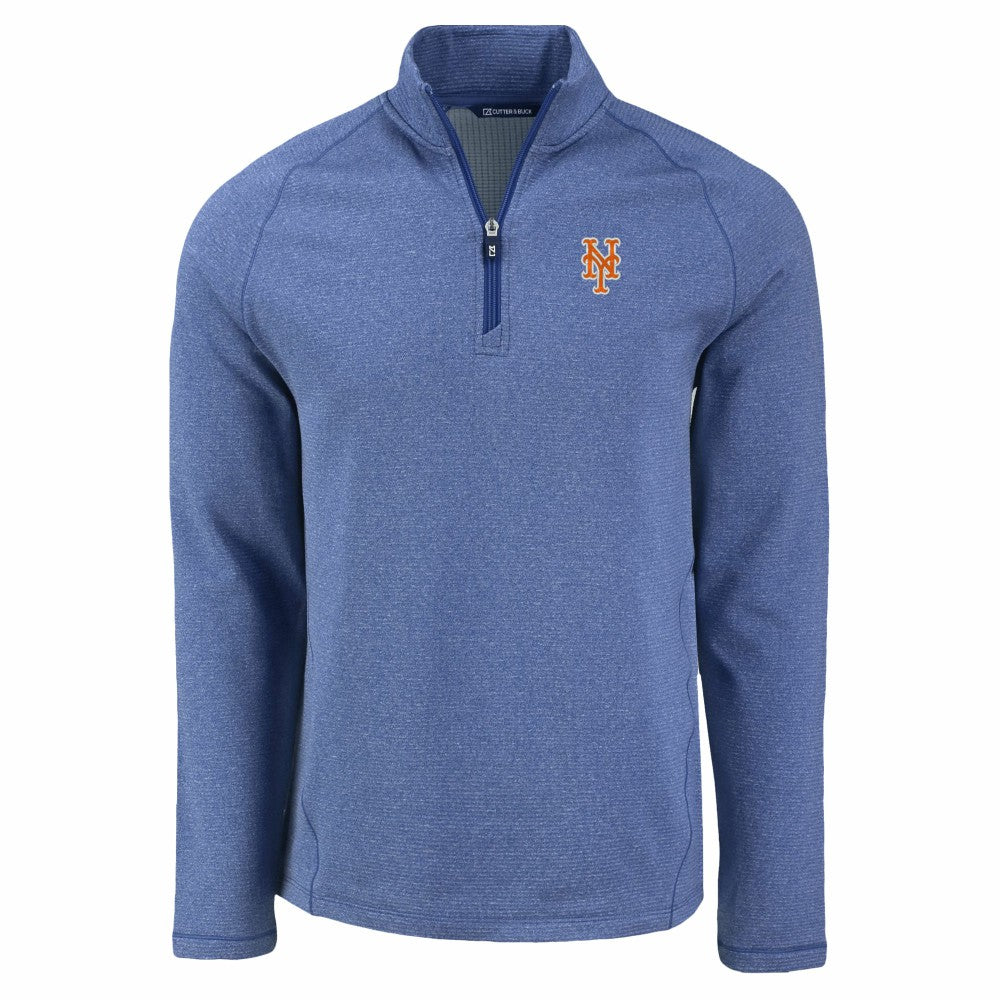 New York Mets Cutter & Buck Peshastin Eco Fleece Recycled Raglan Quarter-Zip Top | MLB Online