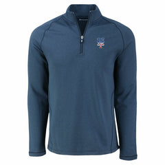 New York Mets Cutter & Buck Peshastin Eco Fleece Recycled Raglan Quarter-Zip Top | MLB New