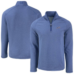 New York Mets Cutter & Buck Peshastin Eco Fleece Recycled Raglan Quarter-Zip Top | MLB On Sale
