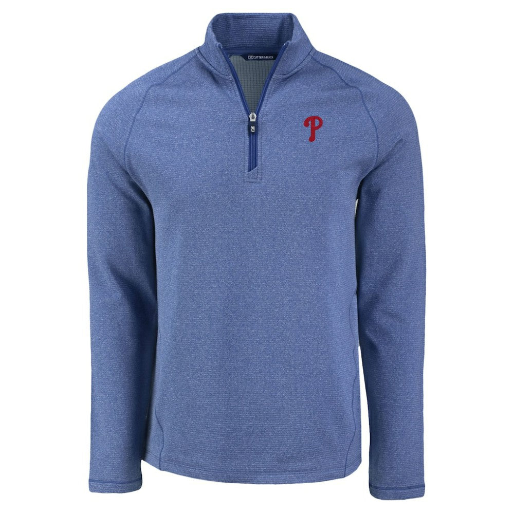 Philadelphia Phillies Cutter & Buck Peshastin Eco Fleece Recycled Raglan Quarter-Zip Top | MLB Outlet