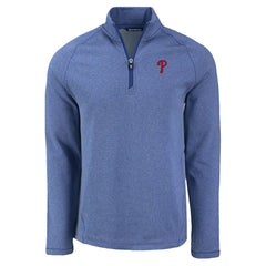 Philadelphia Phillies Cutter & Buck Peshastin Eco Fleece Recycled Raglan Quarter-Zip Top | MLB Outlet