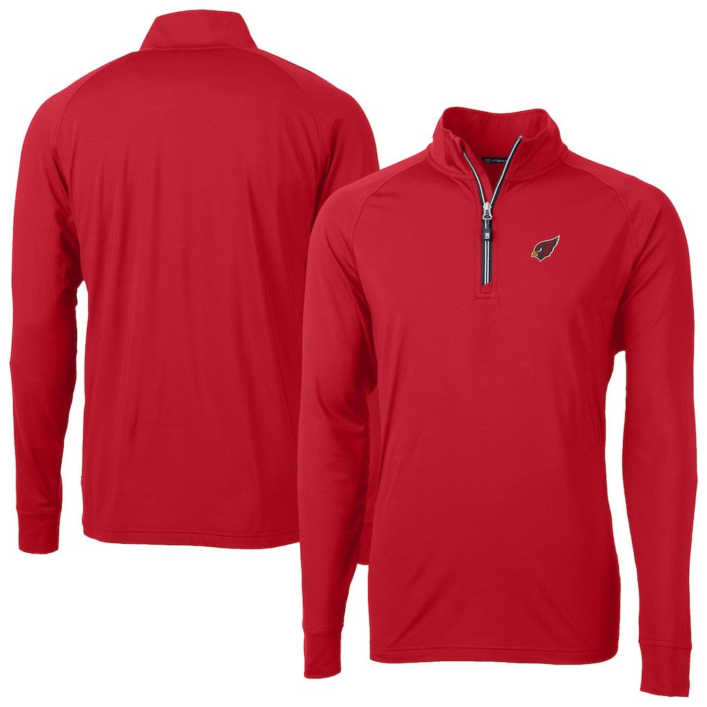 Arizona Cardinals  Cutter & Buck Adapt Eco DryTec Raglan Quarter-Zip Jacket