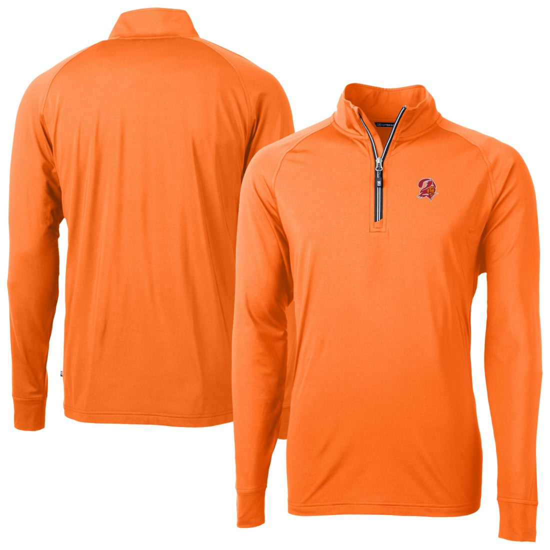 Tampa Bay Buccaneers  Cutter & Buck Adapt Eco DryTec Raglan Quarter-Zip Jacket