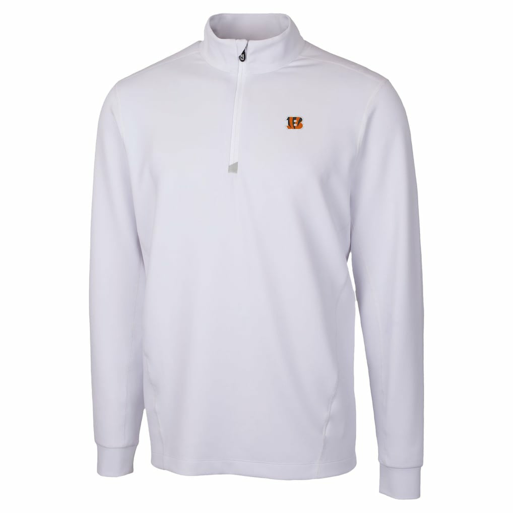 Cincinnati Bengals  Cutter & Buck Traverse Stretch Quarter-Zip Top