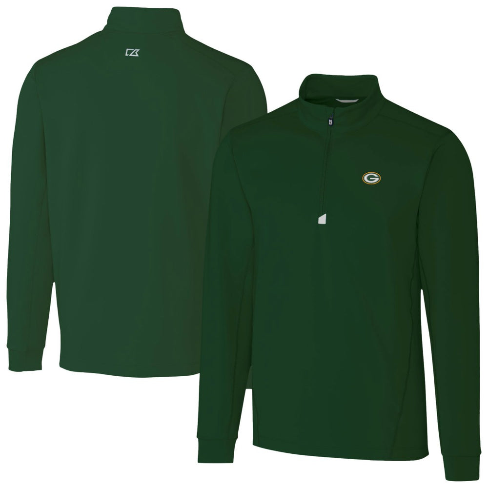 Green Bay Packers  Cutter & Buck Traverse Stretch Quarter-Zip Top